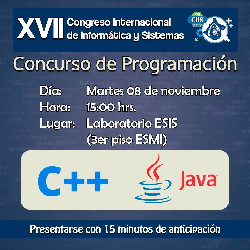Flyer de concurso (programación)