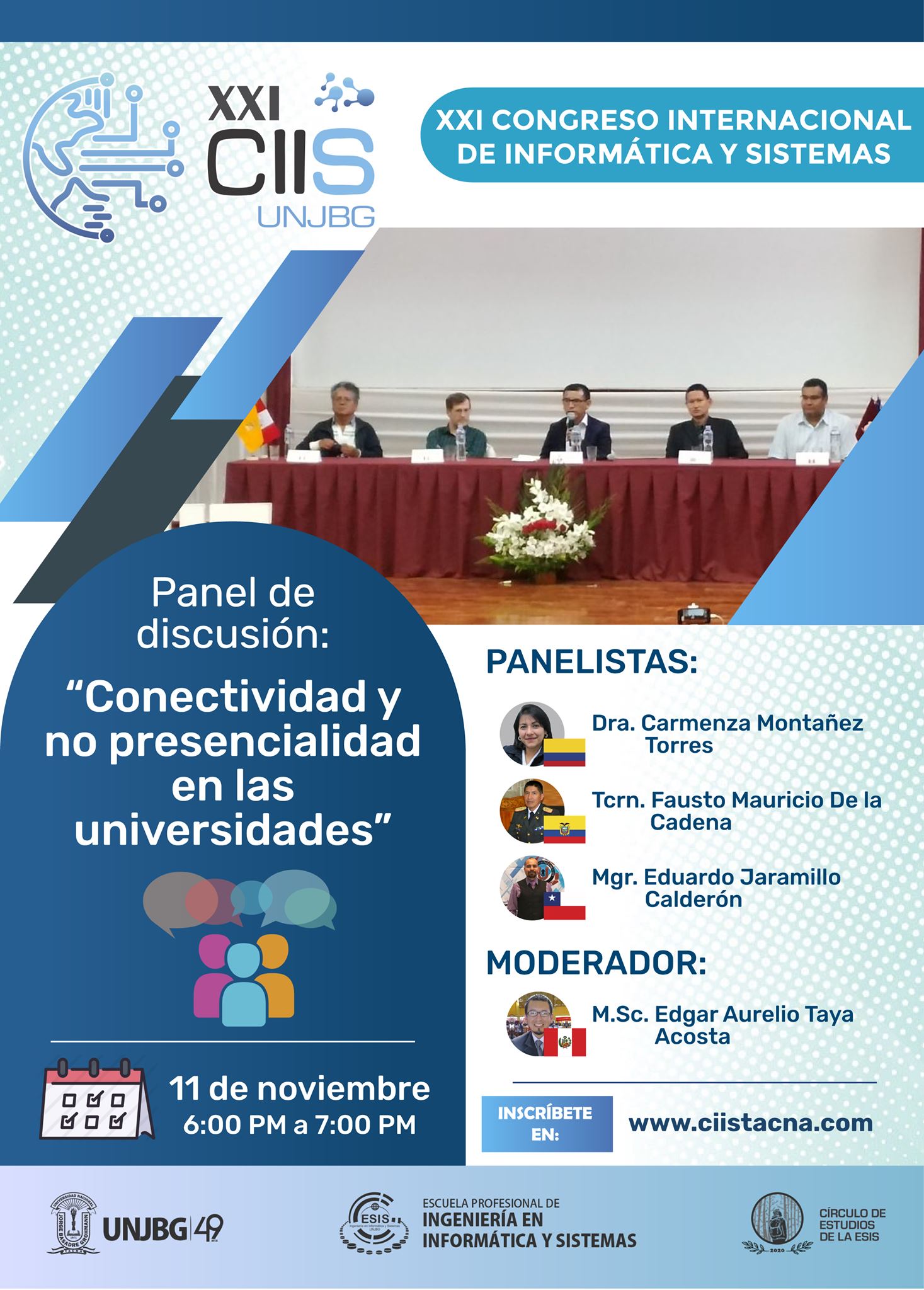 Flyer de panel de discusión