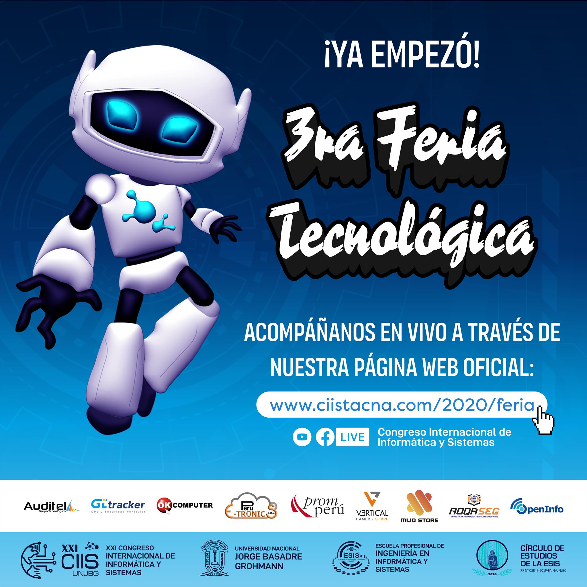 Flyer de feria tecnológica